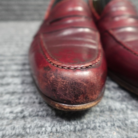 Bragano Shoes Mens 11 N Burgandy Leather Loafters Dress Shoes 2658 main image 9